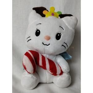 Angel Cat Sugar Plush Toy Crown, Wings, & Candy Cane 2010 DanDee